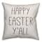 Happy Easter Y&#x27;all Throw Pillow